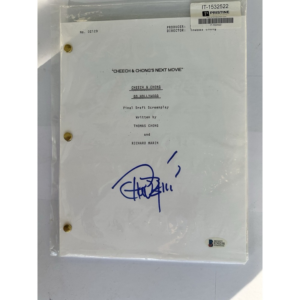 Tommy Chong Signed "Cheech and Chong's Next Movie" Full Script (JSA COA)